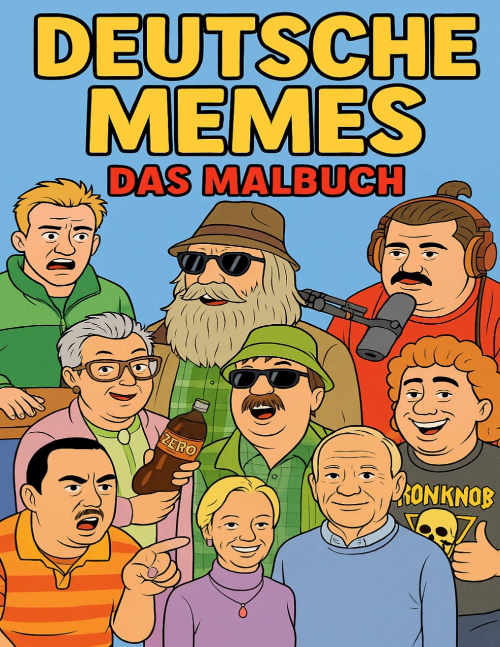 Cover of Deutsche Memes - Das Malbuch by Karl Sommer