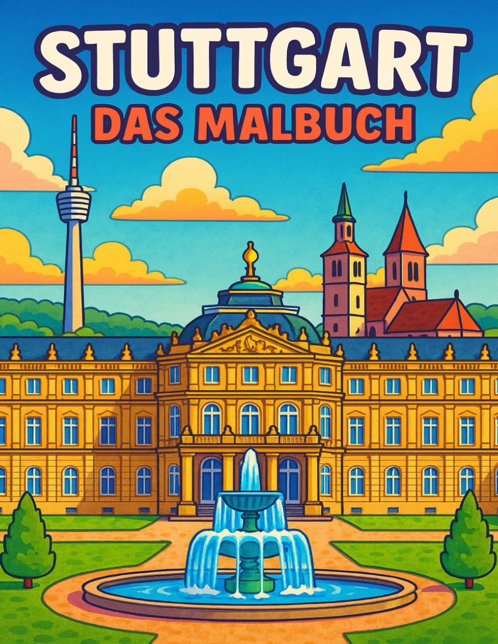 Cover von Stuttgart - Das Malbuch von Karl Sommer